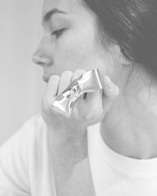  아니카 이네즈 반지 그랜드 크라바트 링 실버 - ANNIKA INEZ