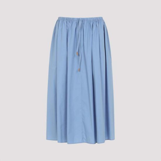  마르니 미디 스커트 드로스트링  스카이 - MARNI