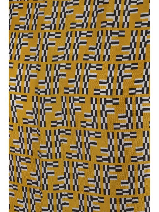  펜디 반팔 셔츠 프린트 실크 셔츠 솔 - FENDI