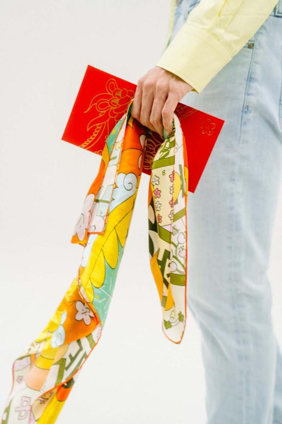  메리 로 머플러/스카프 용의 해 스카프 및 프린트 한정판 - MARY LO