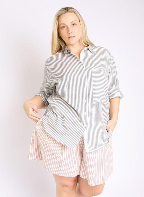  Seek Collective 숏팬츠 롤라 쇼츠 제라늄 스트라이프 - OTHER BRANDS