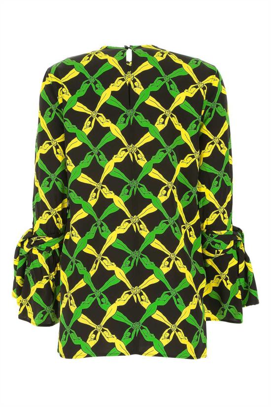  보테가베네타 블라우스 보테가 베네타 프린트 비스코스 - BOTTEGA VENETA