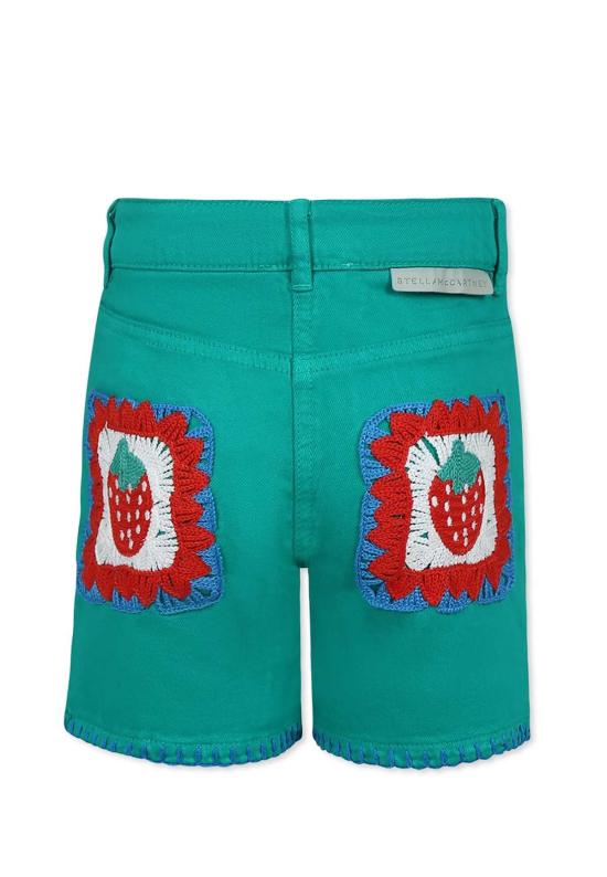  [키즈] 스텔라 맥카트니 쇼츠/버뮤다 스텔라 매카트니 아동용 스트로베리 그린 색상 반바지 - STELLA MCCARTNEY