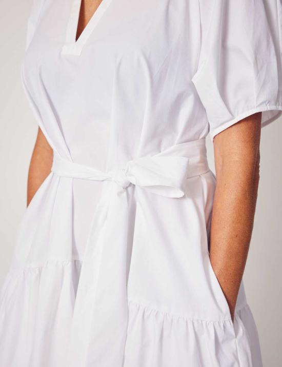  린제이 니콜라스 뉴욕 숏 원피스 린지 니콜라스 뉴욕 조안 미니 드레스 화이트 - LINDSAY NICHOLAS NEW YORK