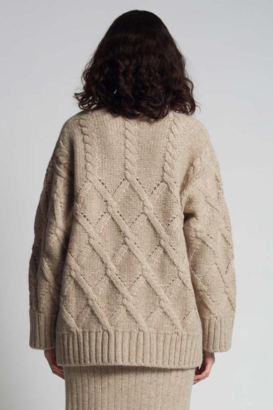  ELEVEN SIX 가디건 일레븐 식스 케일린 카디 오트밀 멜란지 - OTHER BRANDS