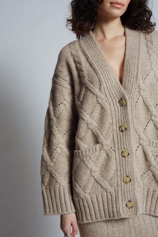  ELEVEN SIX 가디건 일레븐 식스 케일린 카디 오트밀 멜란지 - OTHER BRANDS