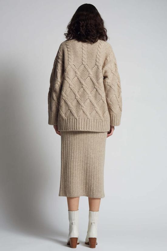  ELEVEN SIX 가디건 일레븐 식스 케일린 카디 오트밀 멜란지 - OTHER BRANDS