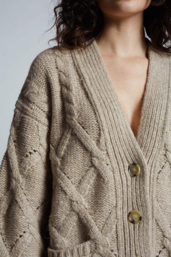  일레븐 식스 가디건 케일린 카디 오트밀 멜란지 - ELEVEN SIX