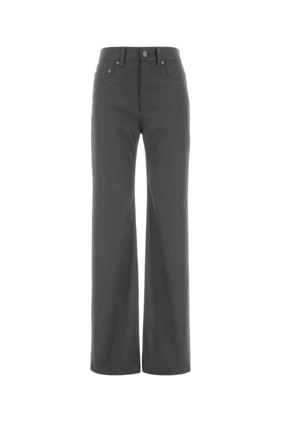  발렌시아가 스트레이트 팬츠 블랙 스트레치 울  블랙