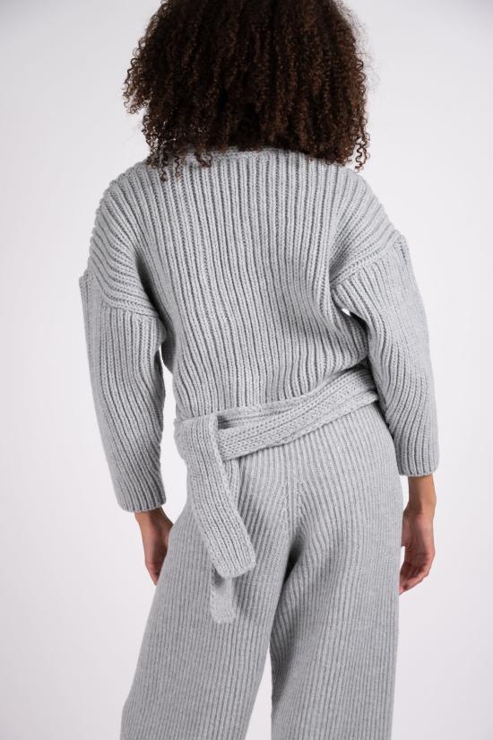  베이스레인지 터틀넥 미아  랩 라이트 그레이 - BASERANGE