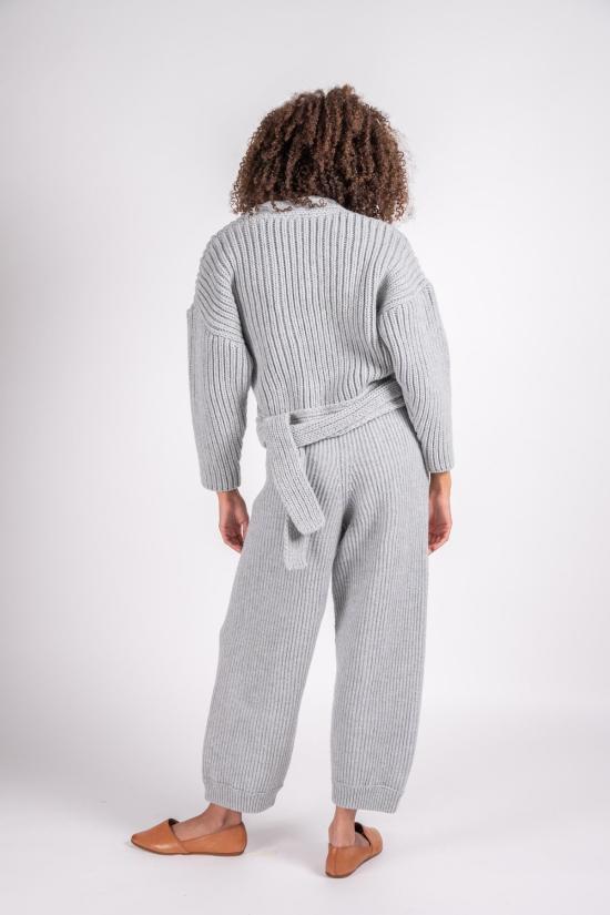  베이스레인지 터틀넥 미아  랩 라이트 그레이 - BASERANGE