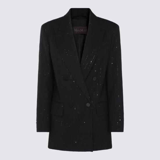  막스마라 수트 자켓 막스 마라 아피아 블레이저 블랙