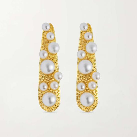  몬세라트 뉴욕 이어링 카바  화이트 펄 - MONTSERRAT NEW YORK