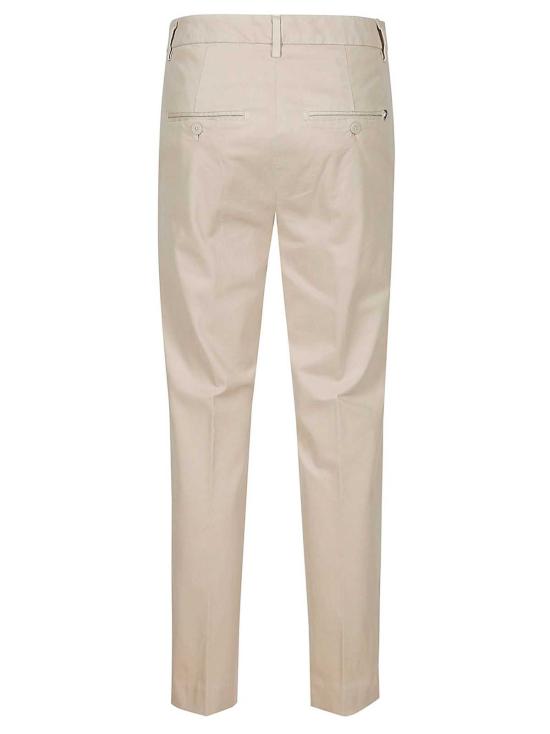  돈답 스트레이트 팬츠 돈둡 니마 지퍼 팬츠 베이지 - DONDUP