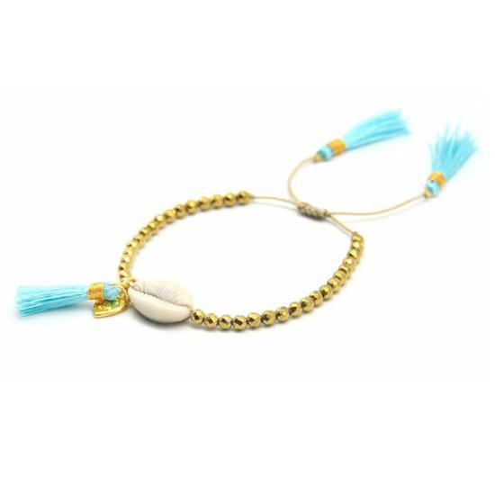  포스테리 팔찌 포스터리 비즈 쉘 태슬