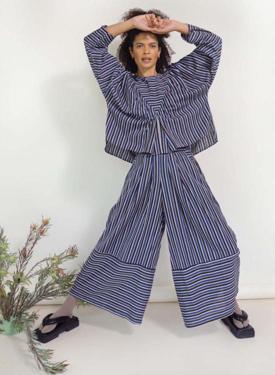  Seek Collective 스트레이트 팬츠 Savista Pants 3.0 Acadia Stripe - OTHER BRANDS