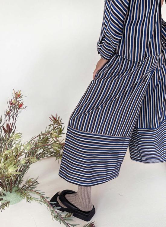  Seek Collective 스트레이트 팬츠 Savista Pants 3.0 Acadia Stripe - OTHER BRANDS