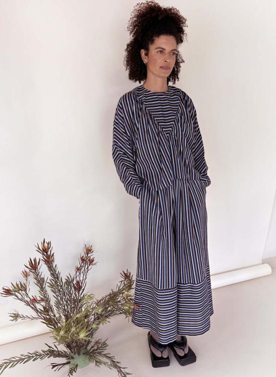  Seek Collective 스트레이트 팬츠 Savista Pants 3.0 Acadia Stripe - OTHER BRANDS