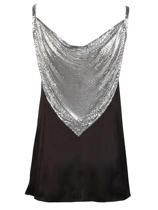  파코라반 민소매 티셔츠 라반 탱크탑 블랙/실버 - PACO RABANNE