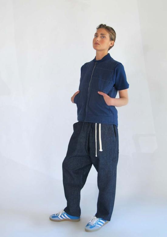  시커 스트레이트 팬츠 헴프 데님 피카소 팬츠 인디고 - SEEKER