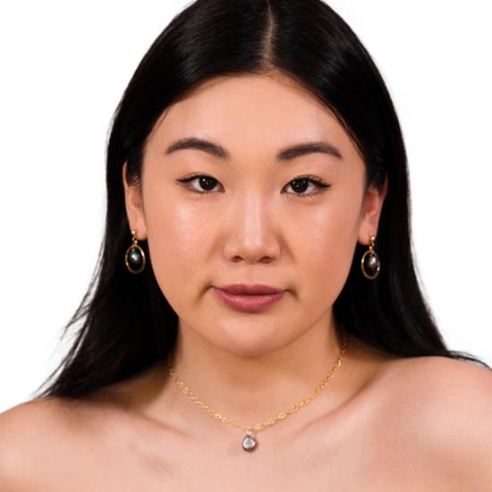  몬세라트 뉴욕 이어링 지로나 귀걸이 타히티안 블랙 펄 - MONTSERRAT NEW YORK