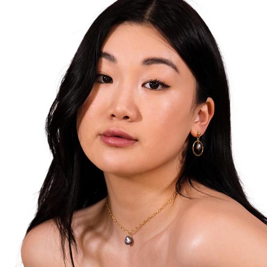  몬세라트 뉴욕 이어링 지로나 귀걸이 타히티안 블랙 펄