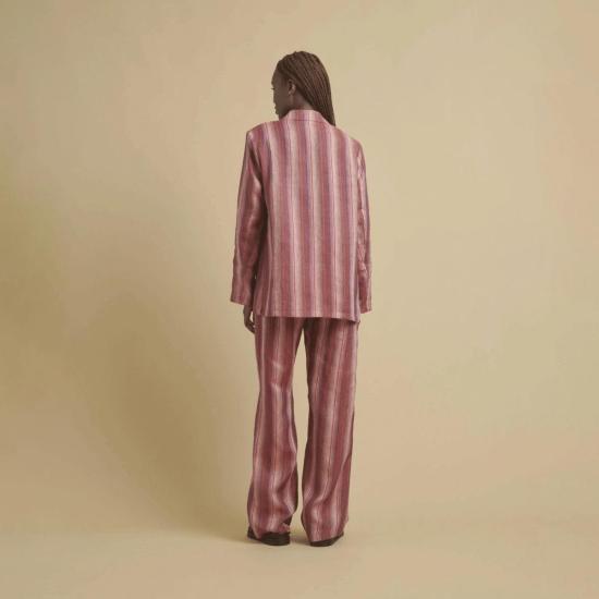  Diega 수트 자켓 Vayo 재킷 로즈 바이올렛 스트라이프 - DIEGA