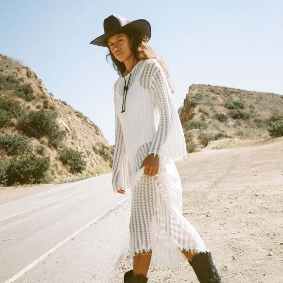  민가 모자 밍가 카리나 밀짚 카우보이 - MINGA