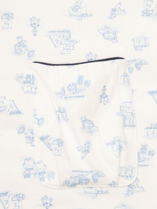  [키즈] 엠포리오 아르마니 침구 키즈 블랭킷 화이트 - EMPORIO ARMANI