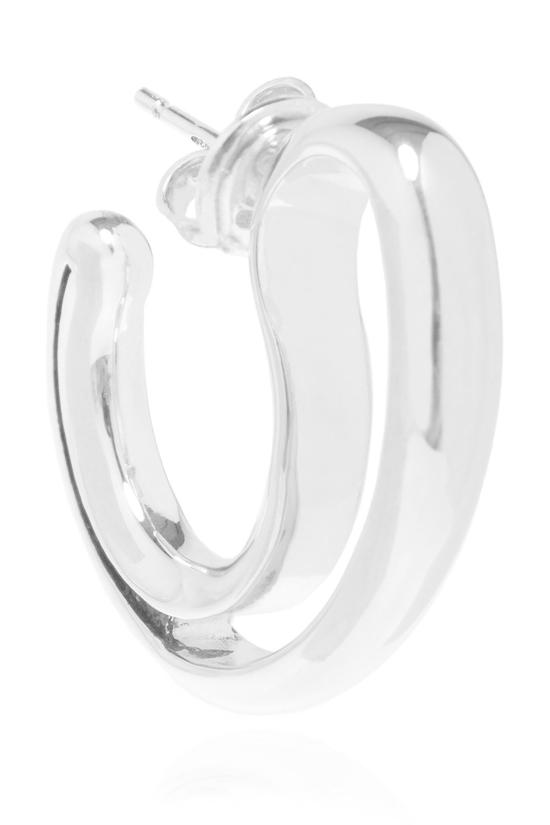  보테가베네타 이어링 보테가 베네타 프릴 라지  실버 - BOTTEGA VENETA