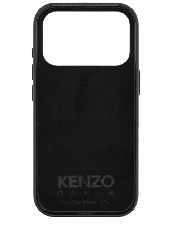  겐조 핸드폰 액세사리 보케 플라워 2.0 아이폰 17 프로 케이스 블랙 - KENZO