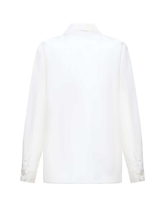  마르니 블라우스 마니 트로피컬 울 셔츠 릴리화이트 - MARNI