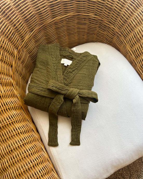  Honest Cotton 라운지 웨어 어니스트 코튼 가을 면 로브 - HONEST COTTON