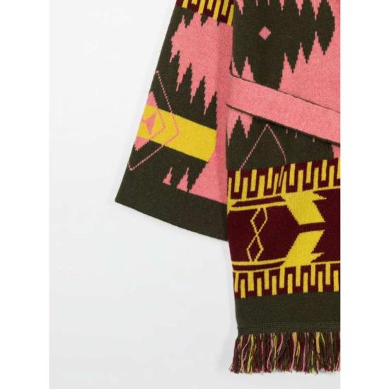  [키즈] 알라누이 풀오버 아동용 스웨터 핑크/옐로우 - ALANUI