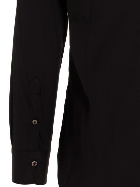  발바 긴팔 셔츠 바르바 나폴리 포플린  블랙 - BARBA