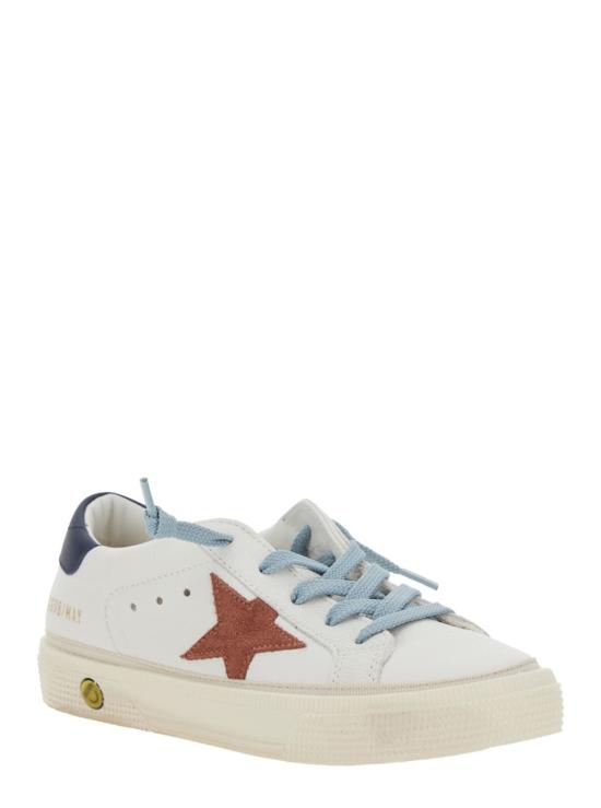  [키즈] 골든구스 스니커즈 골든 구스 메이 로우탑 스니커즈 (화이트) 키즈 - GOLDEN GOOSE