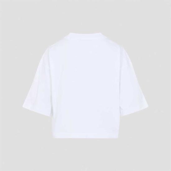  마르니 반팔 티셔츠 티셔츠 릴리 화이트 - MARNI