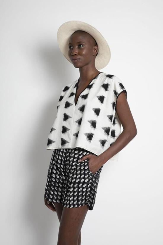  에이치 프레드릭손 튜닉 H. Fredriksson 라라 크롭 - H FREDRIKSSON