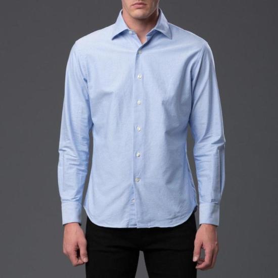  Freemans Sporting Club 긴팔 셔츠 프리먼스 스포팅 클럽 블루 홉킨스 옥스포드