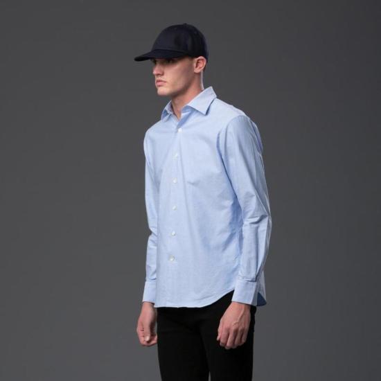  Freemans Sporting Club 긴팔 셔츠 프리먼스 스포팅 클럽 블루 홉킨스 옥스포드 - OTHER BRANDS