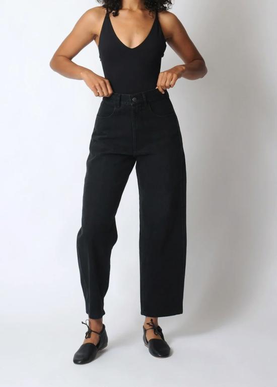  미셀라 그렉 데님 팬츠 미카엘라 그렉 패널 진 블랙