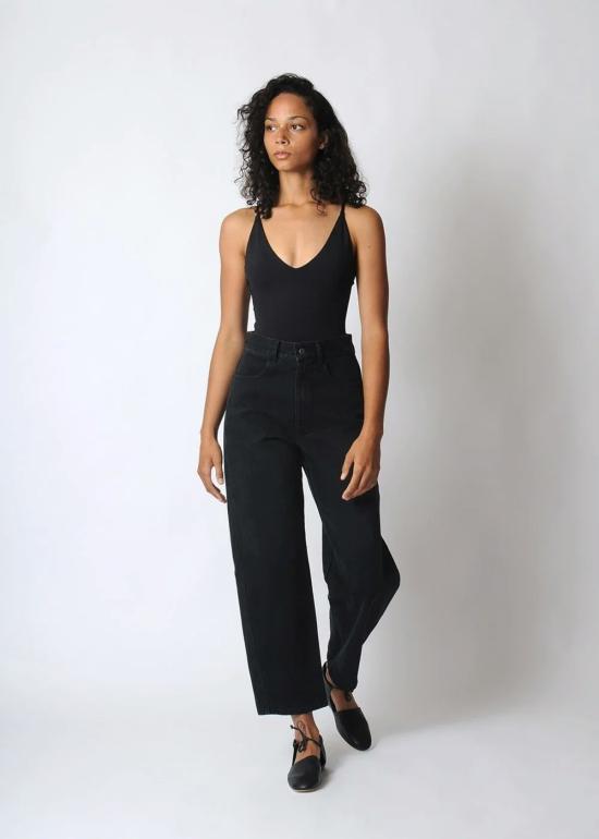  미셀라 그렉 데님 팬츠 미카엘라 그렉 패널 진 블랙 - MICAELA GREG