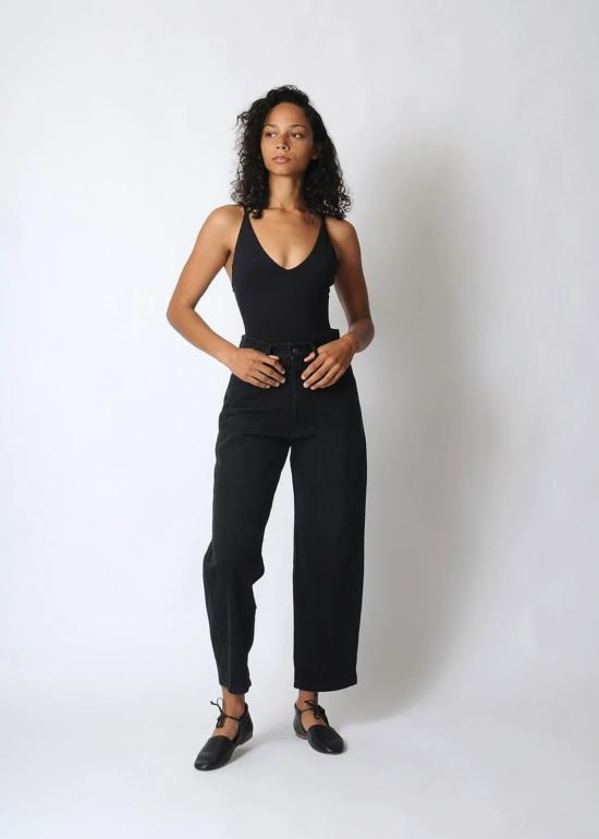  미셀라 그렉 데님 팬츠 미카엘라 그렉 패널 진 블랙 - MICAELA GREG