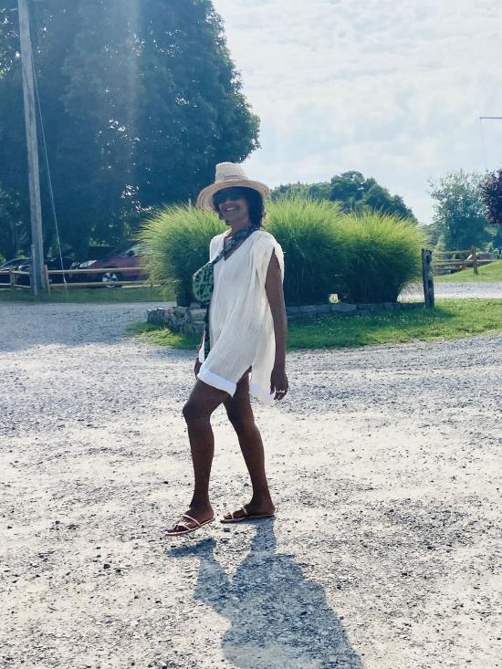  예세이트 숏 원피스 예사엣 바르 드레스 에크루