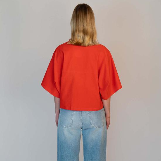  알리지 블라우스 알리시 시어서커 탑 - ALYSI