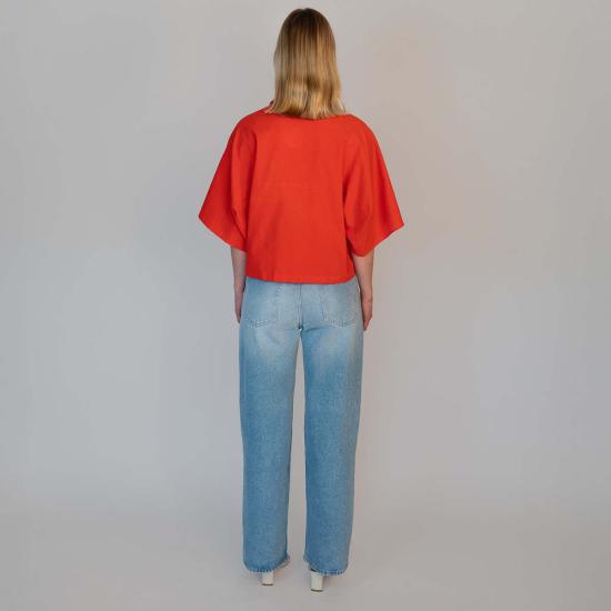  알리지 블라우스 알리시 시어서커 탑 - ALYSI