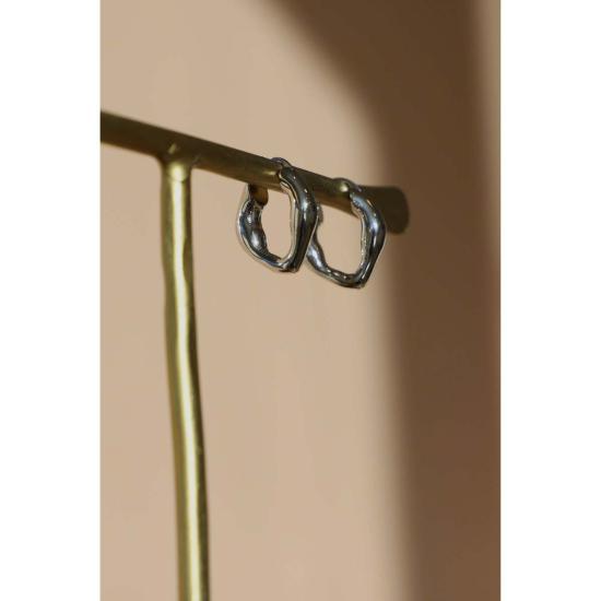  Katie Waltman Jewelry 이어링 유기농 은 후프 귀걸이 실버 - OTHER BRANDS