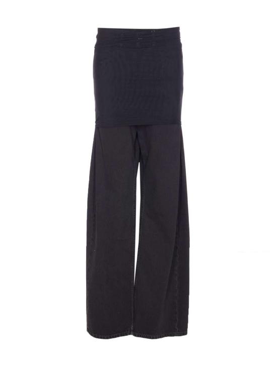  MM6 메종마르지엘라 데님 팬츠 Mm6 메종 마르지엘라 오버레이 진 블랙