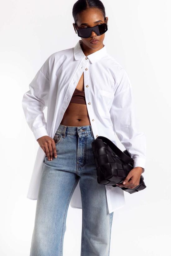  리타 셔츠 로우 모리스 셔츠 화이트