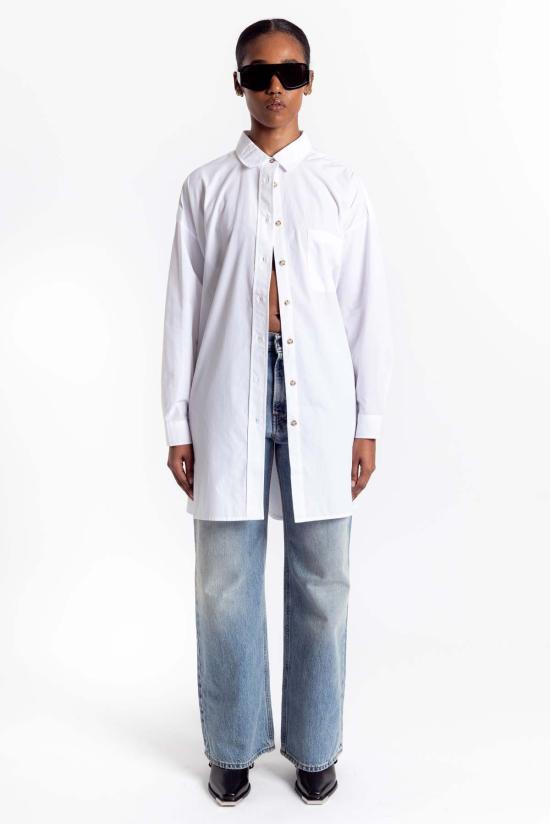  리타 셔츠 로우 모리스 셔츠 화이트 - RITA